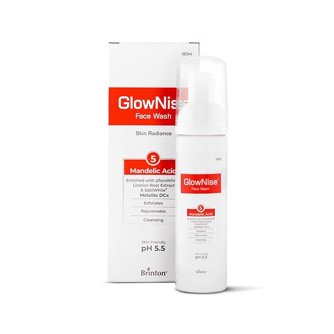Brinton GlowNise Deep Cleansing Foam Face Wash | Exfoliates, Rejuvenates and Cleanses Skin