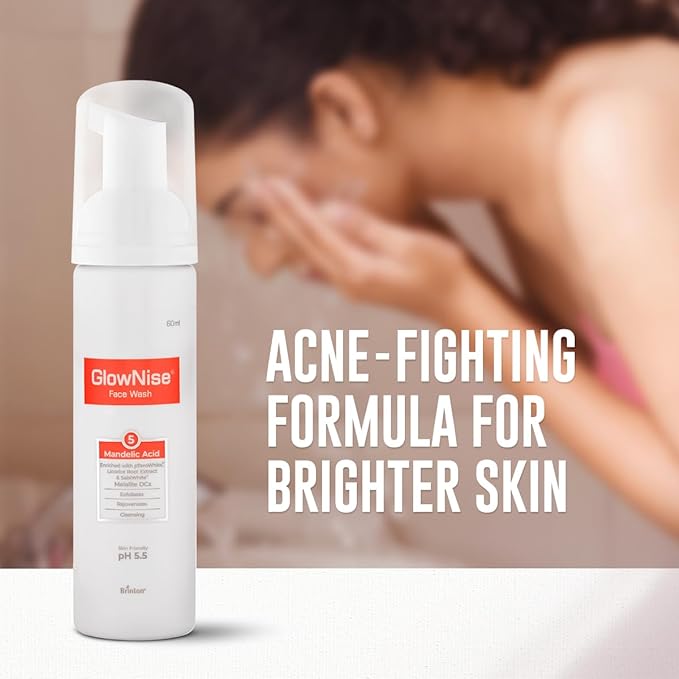 Brinton GlowNise Deep Cleansing Foam Face Wash | Exfoliates, Rejuvenates and Cleanses Skin