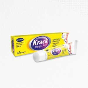 Krack Cream 15 gm| India’s No. 1 Footcare Brand | For Cracked Heels, Hardened Soles & Chapped Hands