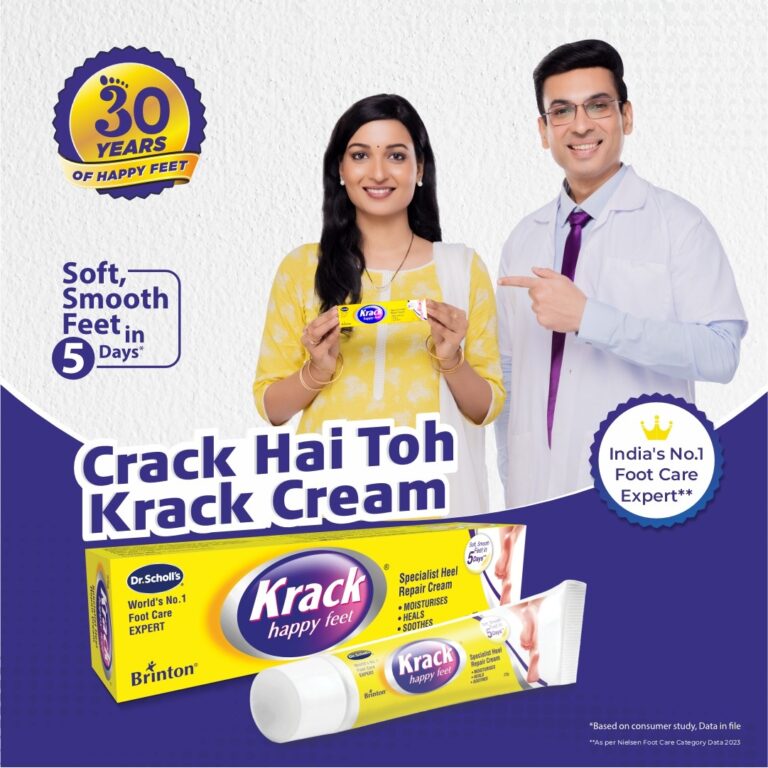 Krack Cream 25 gm| India’s No. 1 Footcare Brand | For Cracked Heels, Hardened Soles & Chapped Hands