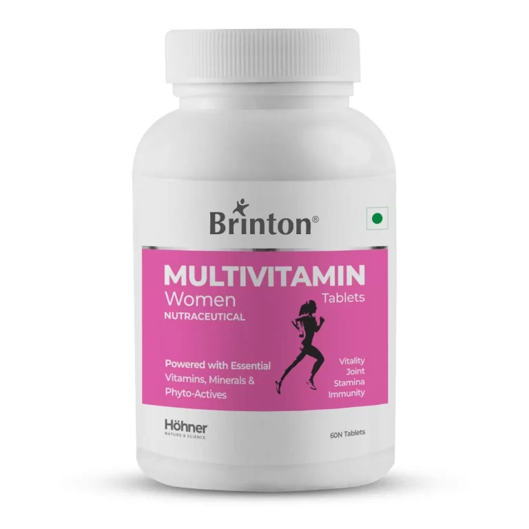 Brinton Multivitamin Women with Essential Vitamins, Mineral & Phyto-actives | For Vitality, Healthy Joints, Stamina & Immunity