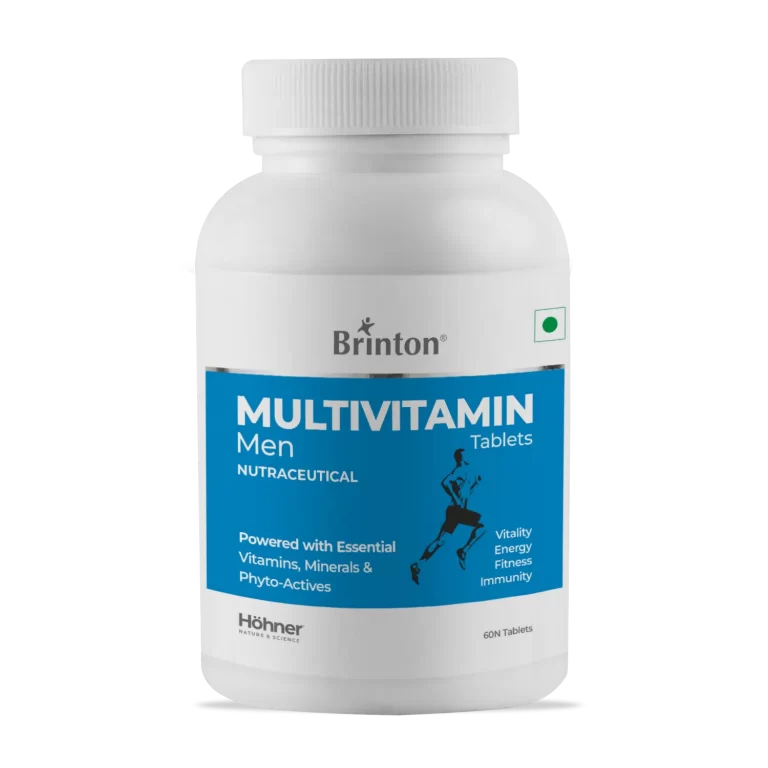 Brinton Multivitamin Men with Essential Vitamins, Mineral & Phyto-actives | For Vitality, Energy, Fitness & Immunity