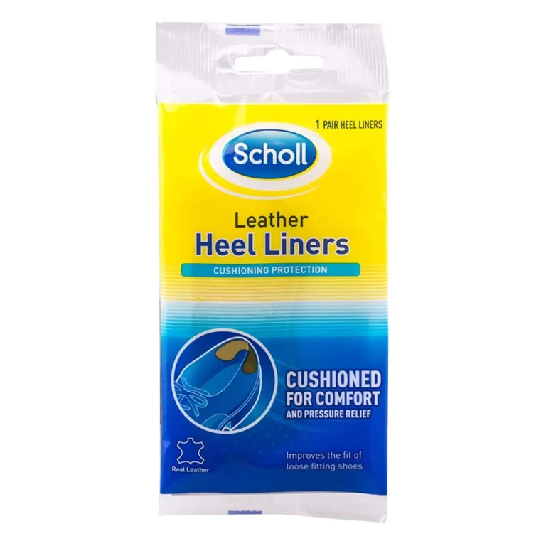 Scholl Leather Heel Liners for Cushioning Comfort | Protects Against Blisters & Scratching | (Pack of Two)