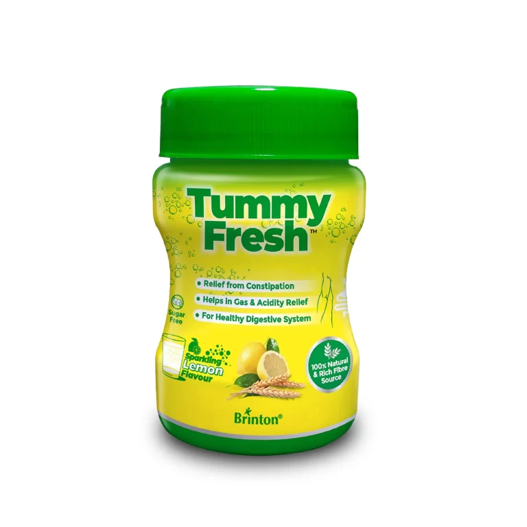 Brinton Tummy Fresh with Soluble Isabgol, Swarjiksara, Sonamukhi, Nimbu Satva | Relief from Constipation, Gas, and Acidity | Sugar-Free