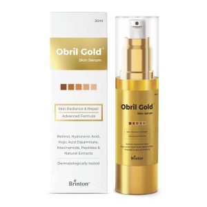 Brinton oBril Gold Skin Serum | For Hyperpigmentation, Dark Spot Removal, Tan & Acne Marks