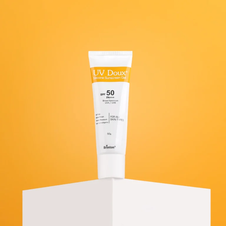 Brinton UV Doux Silicone Sunscreen Gel with SPF 50 PA +++ | Broad Spectrum Sunscreen | Matte Finish, Water Resistant, Non-Comedogenic Formula