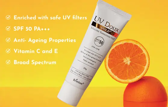 Youthful Skin with UV Doux Gold Sunscreen