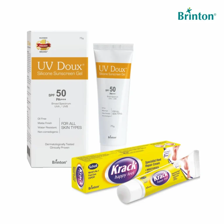 Brinton UV & Heel Care Duo: UV Doux Sunscreen & Krack Heel Repair Cream