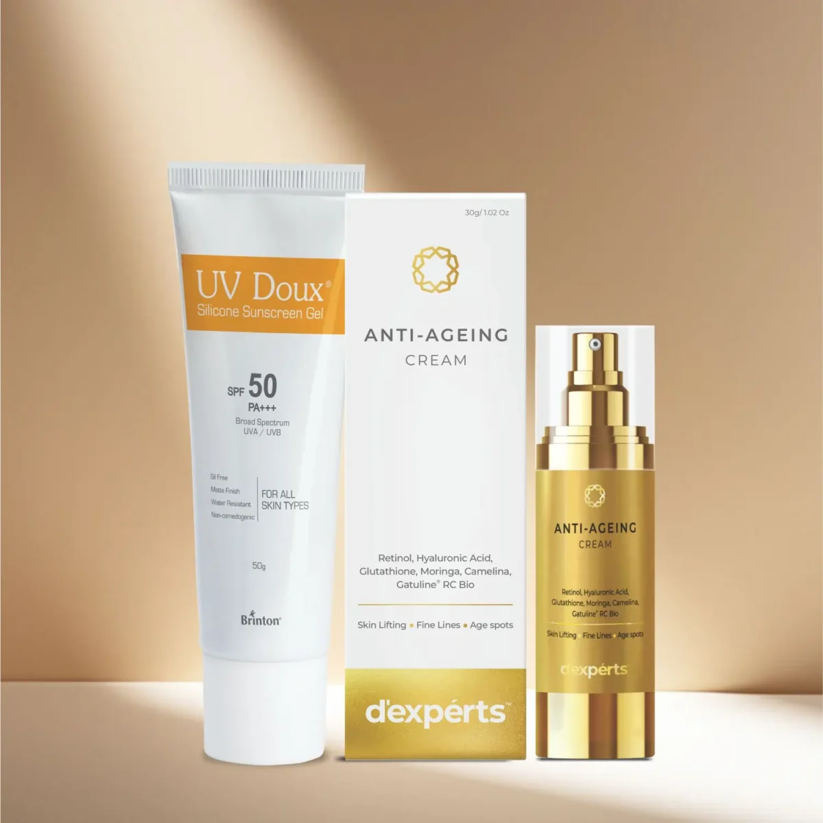 UV Doux Sunscreen Gel + Anti Ageing