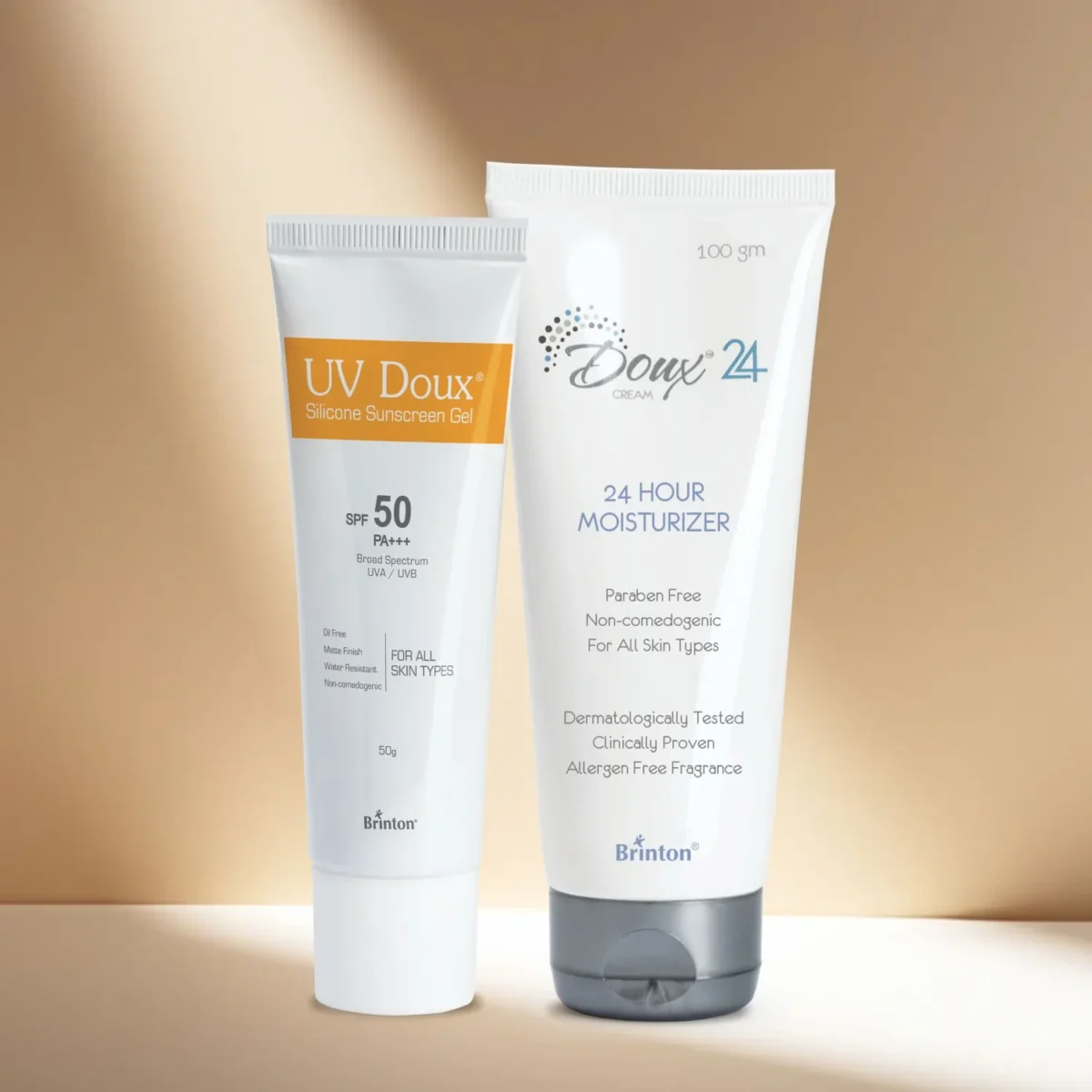 UV Doux Sunscreen Gel + Doux 24 Cream