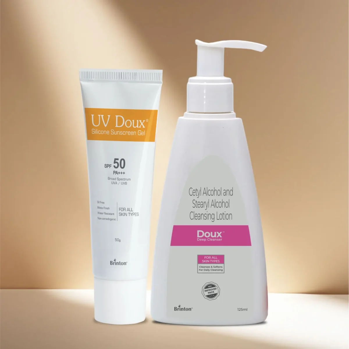 UV Doux Sunscreen Gel + Doux Deep Cleanser