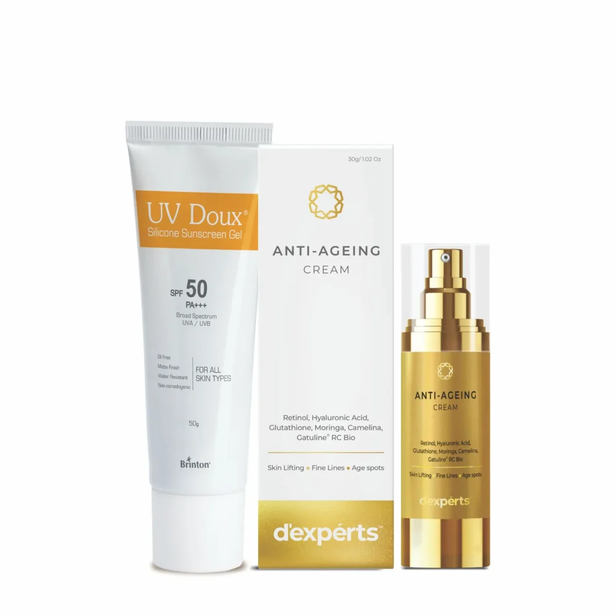 UV Doux Sunscreen Gel + Anti Ageing