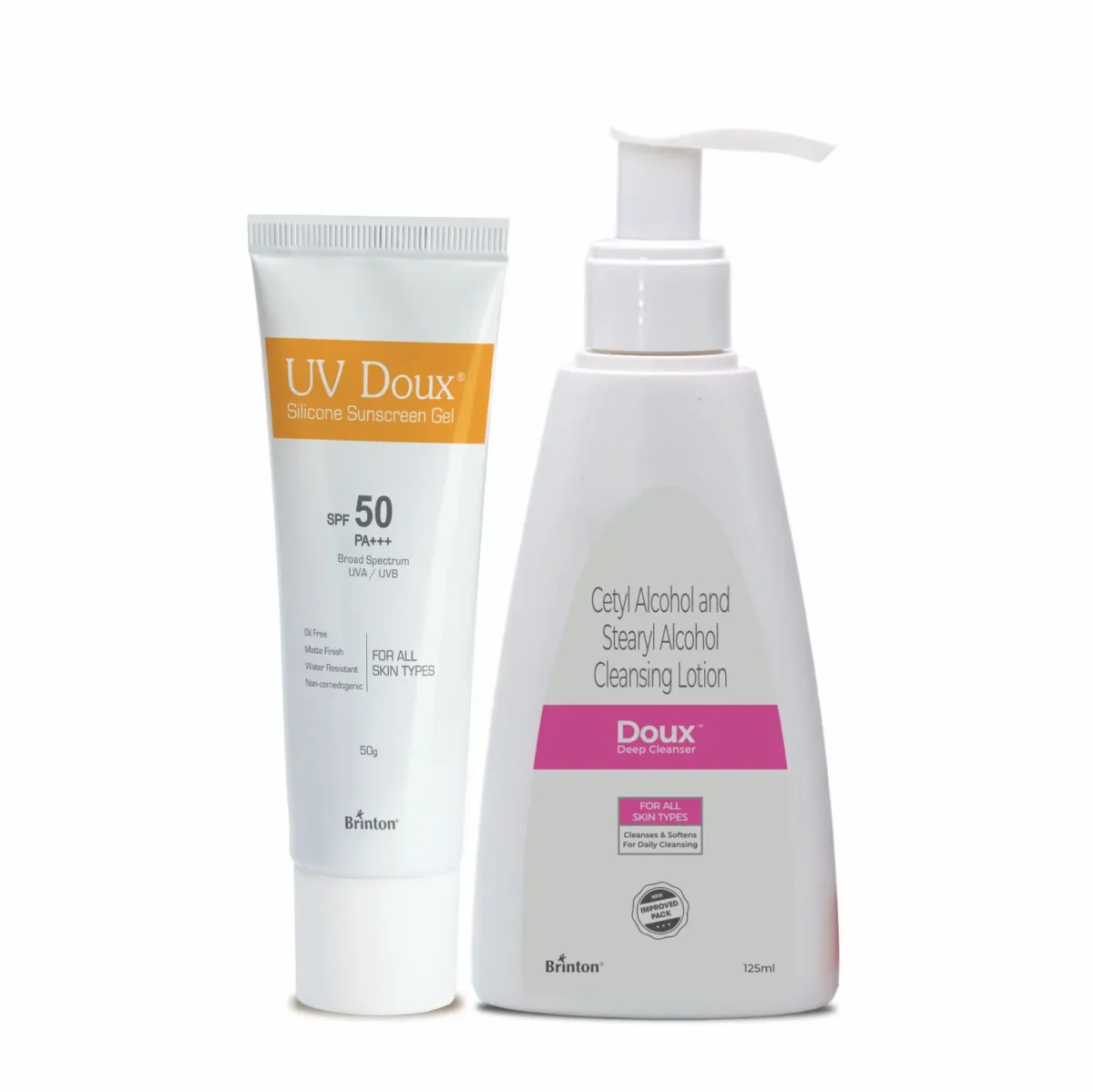 UV Doux Sunscreen Gel + Doux Deep Cleanser