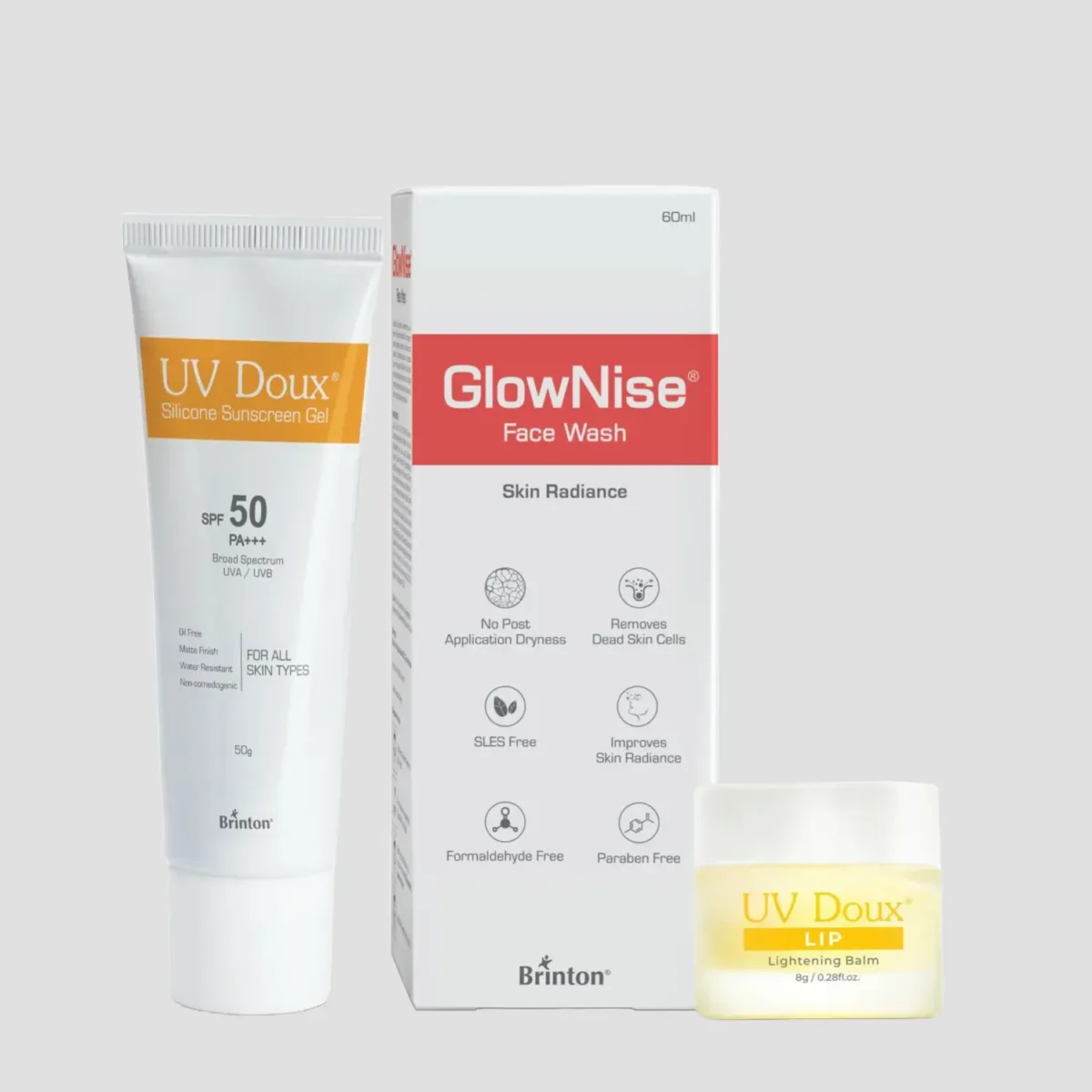 uvdoux glonise lip balm combo